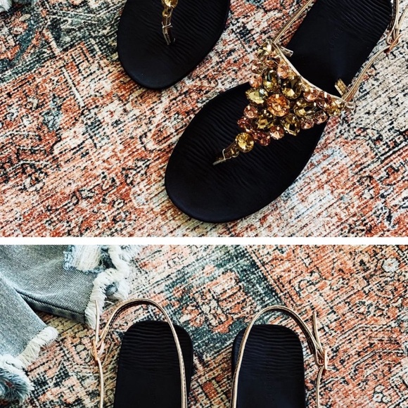 🔥🔥Brand New Rhinestone T-Strap Slide Sandals Slingback Open Toe Sandals 🔥🔥 - Picture 7 of 7